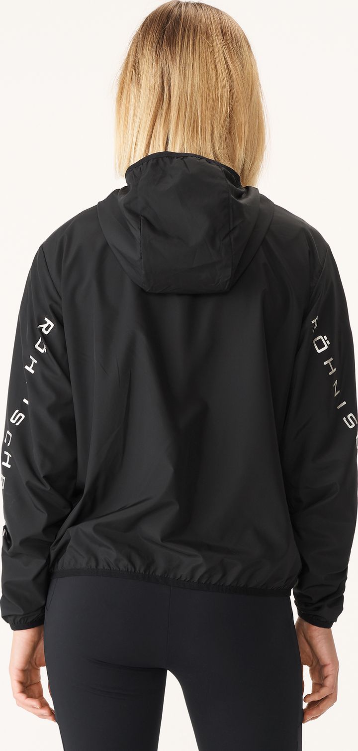 Röhnisch Women's Printed Wind Jacket Black Röhnisch
