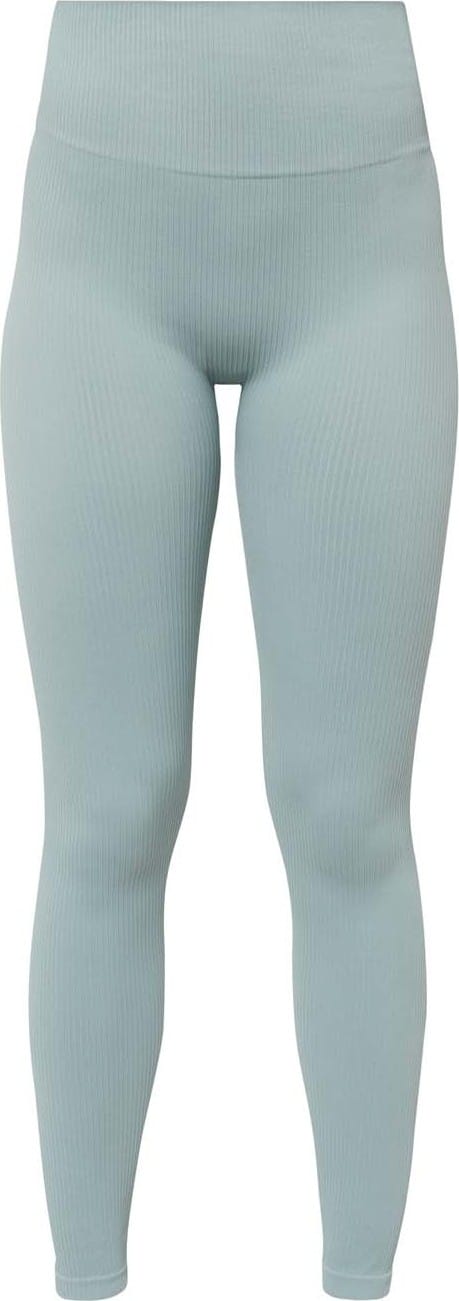 Women's Seamless Rib Tights Silver Blue Röhnisch