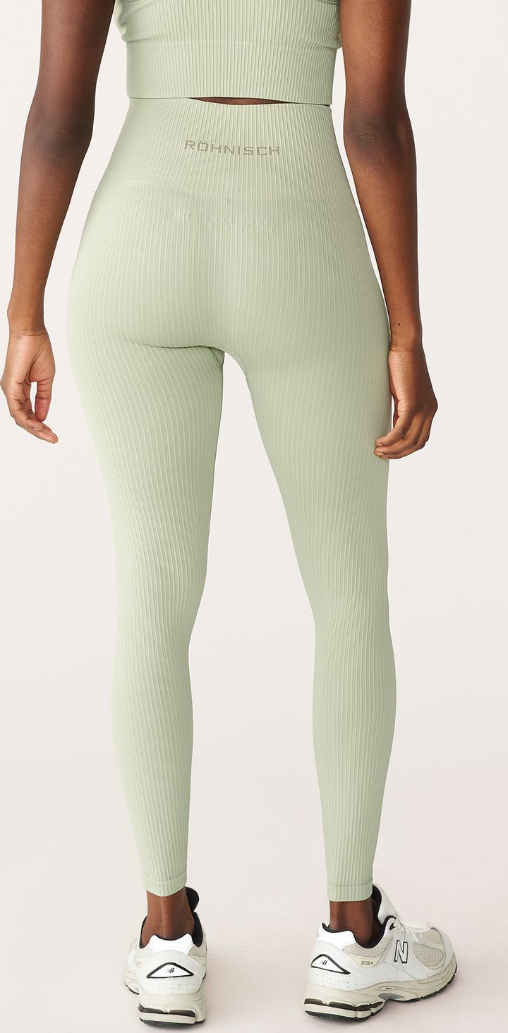 Women's Seamless Rib Tights Desert Sage Röhnisch