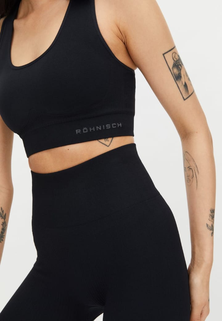 Women's Seamless Soft Rib Sportsbra Black Röhnisch