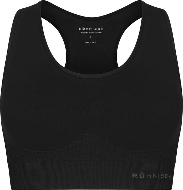 Women's Seamless Soft Rib Sportsbra Black Röhnisch