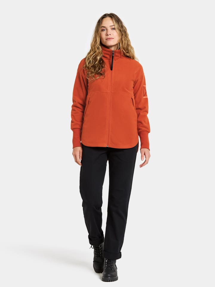 Didriksons Women's Ronja Full Zip Rust Didriksons