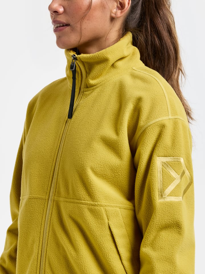 Didriksons Women's Ronja Full Zip Yellow Pollen Didriksons