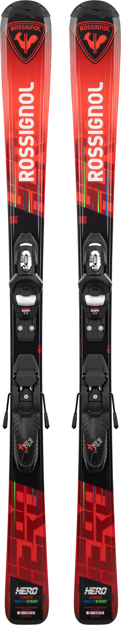 Rossignol Kids' On Piste Skis Hero JR + Kid-X