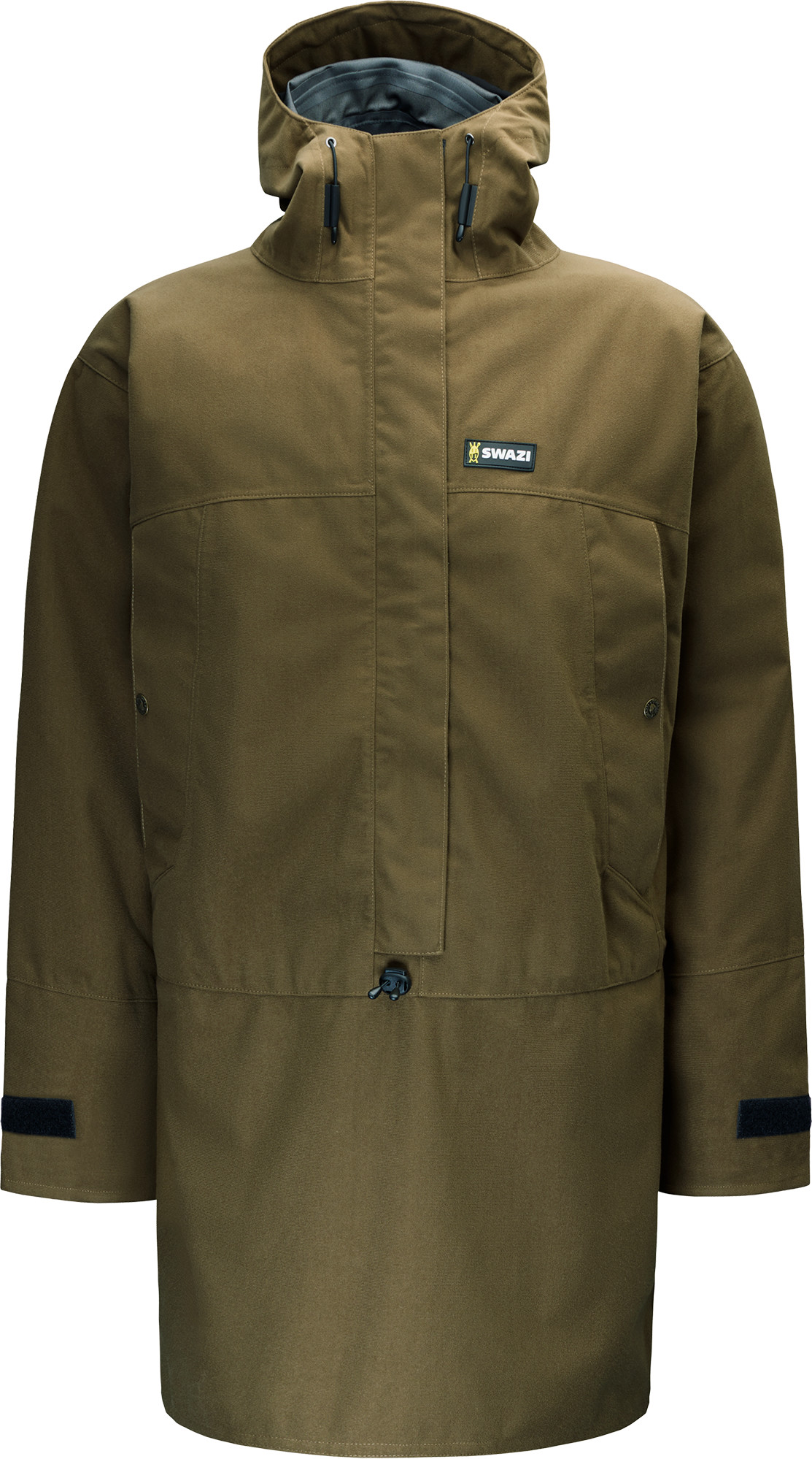 Swazi Men's Tahr XP Anorak Pit Zips European Olive Ovadderade jaktjackor XL