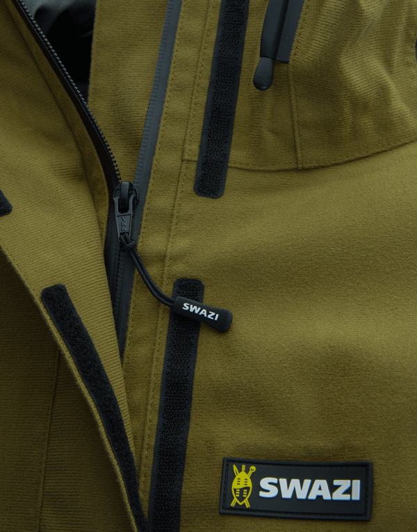 Swazi Men's Tahr XP Anorak Pit Zips European Olive Swazi