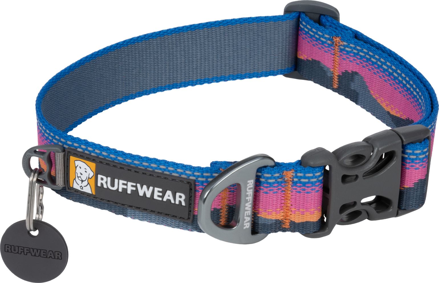 Crag Reflective Dog Collar Alpine Dusk