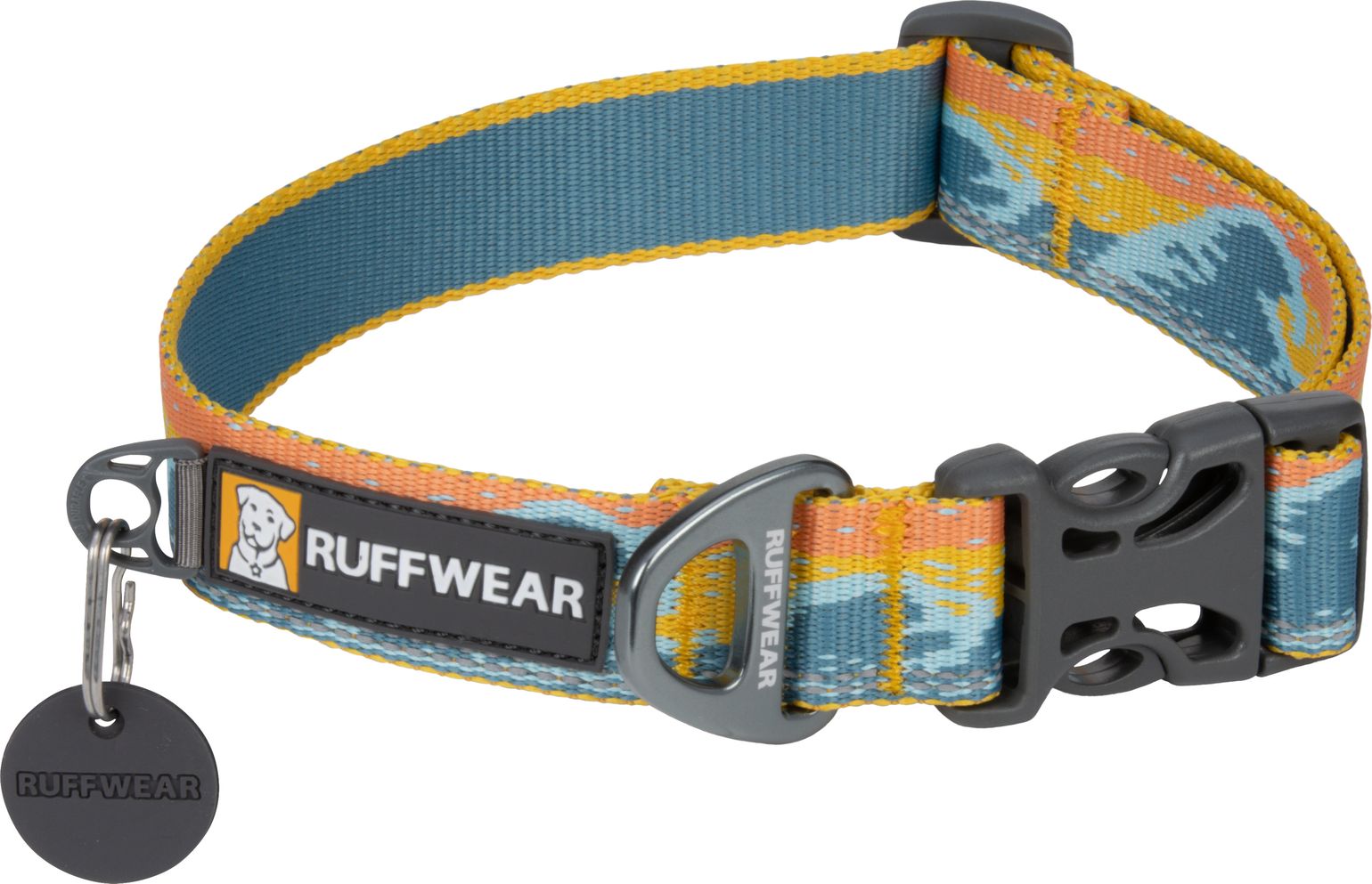 Crag Reflective Dog Collar Rising Wave