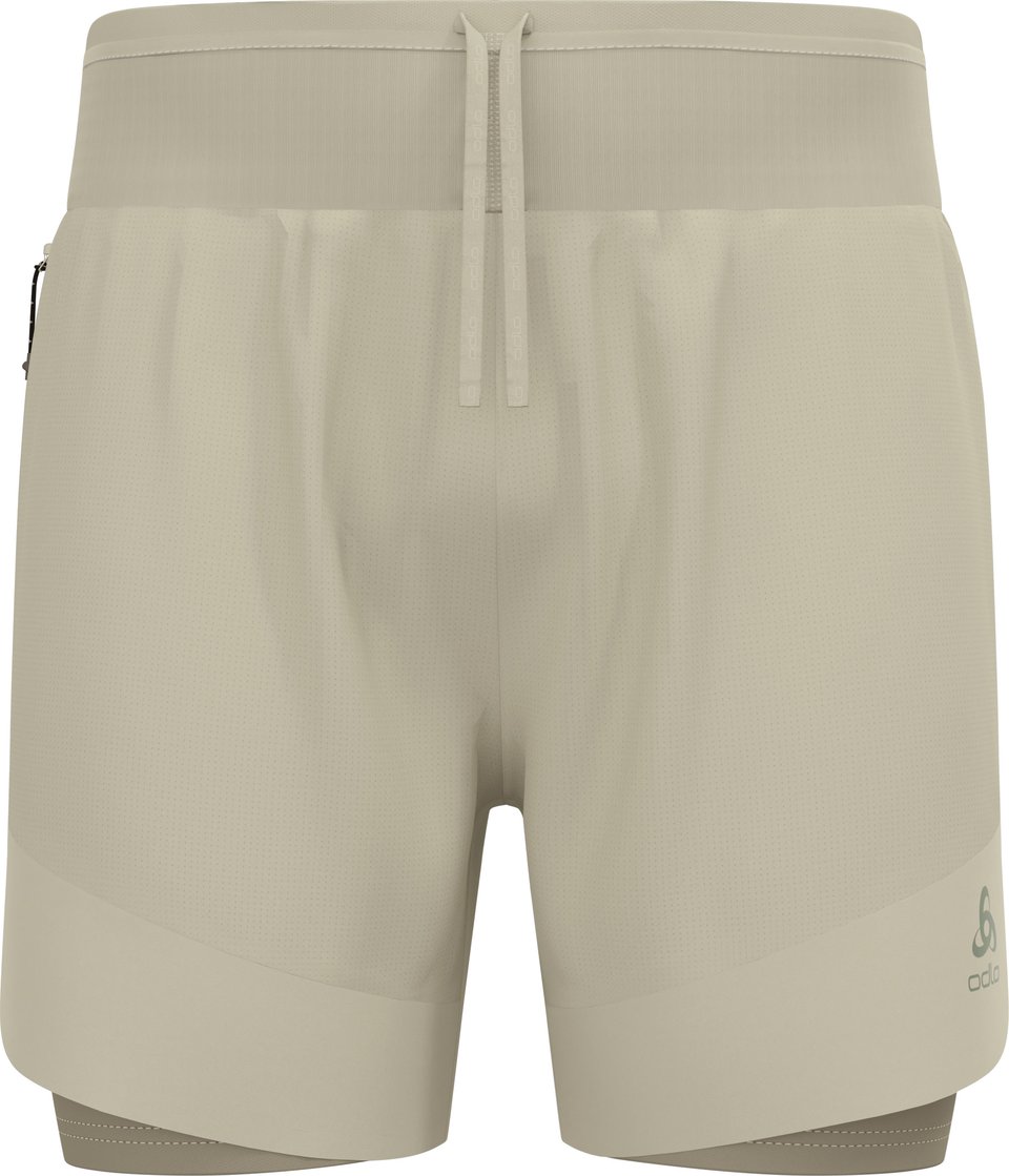 Men's Odlo X-Alp Trail 6 Inch 2-In-1 Short Agate Gray Vetiver