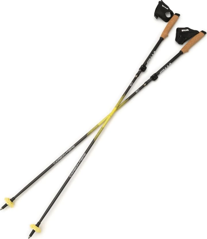 Silva Running/Trekking Poles Carbon Z Adjustable 120-140 Cm Yellow Silva