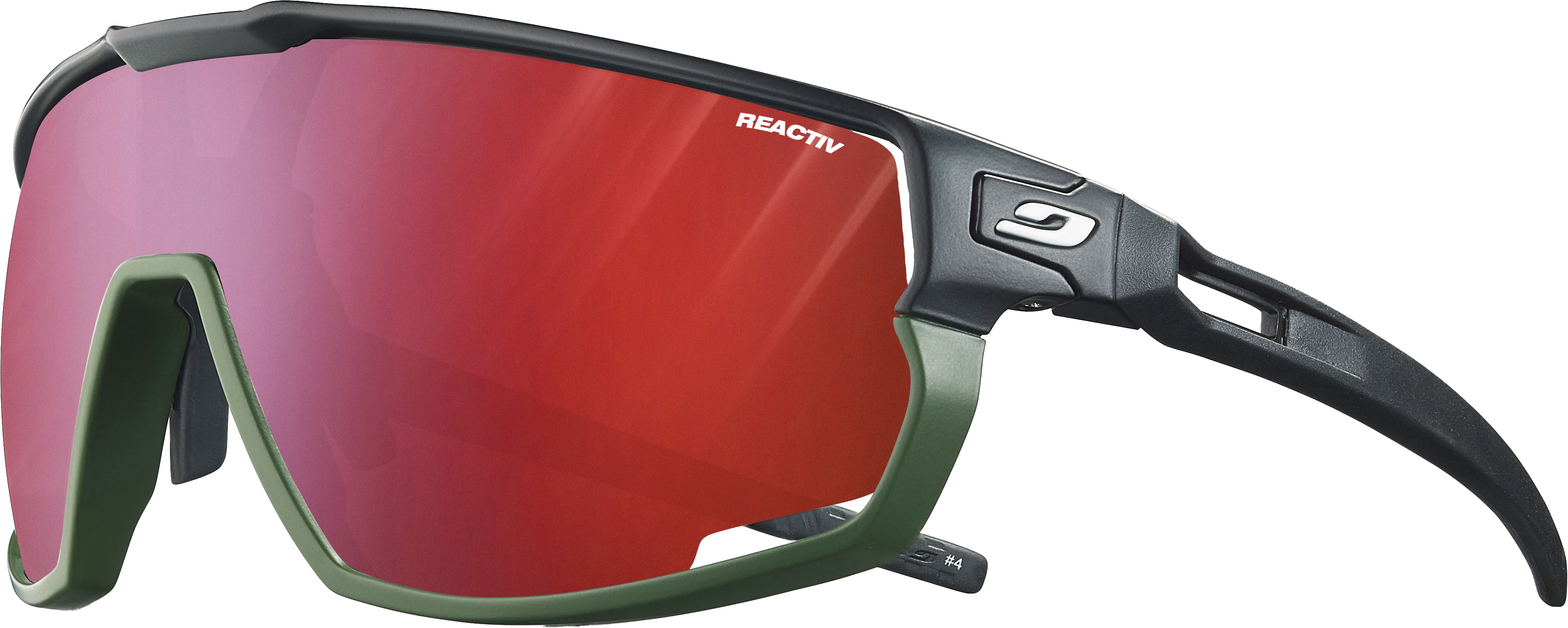 Julbo Rush REACTIV 0-3 High Contrast Black/army