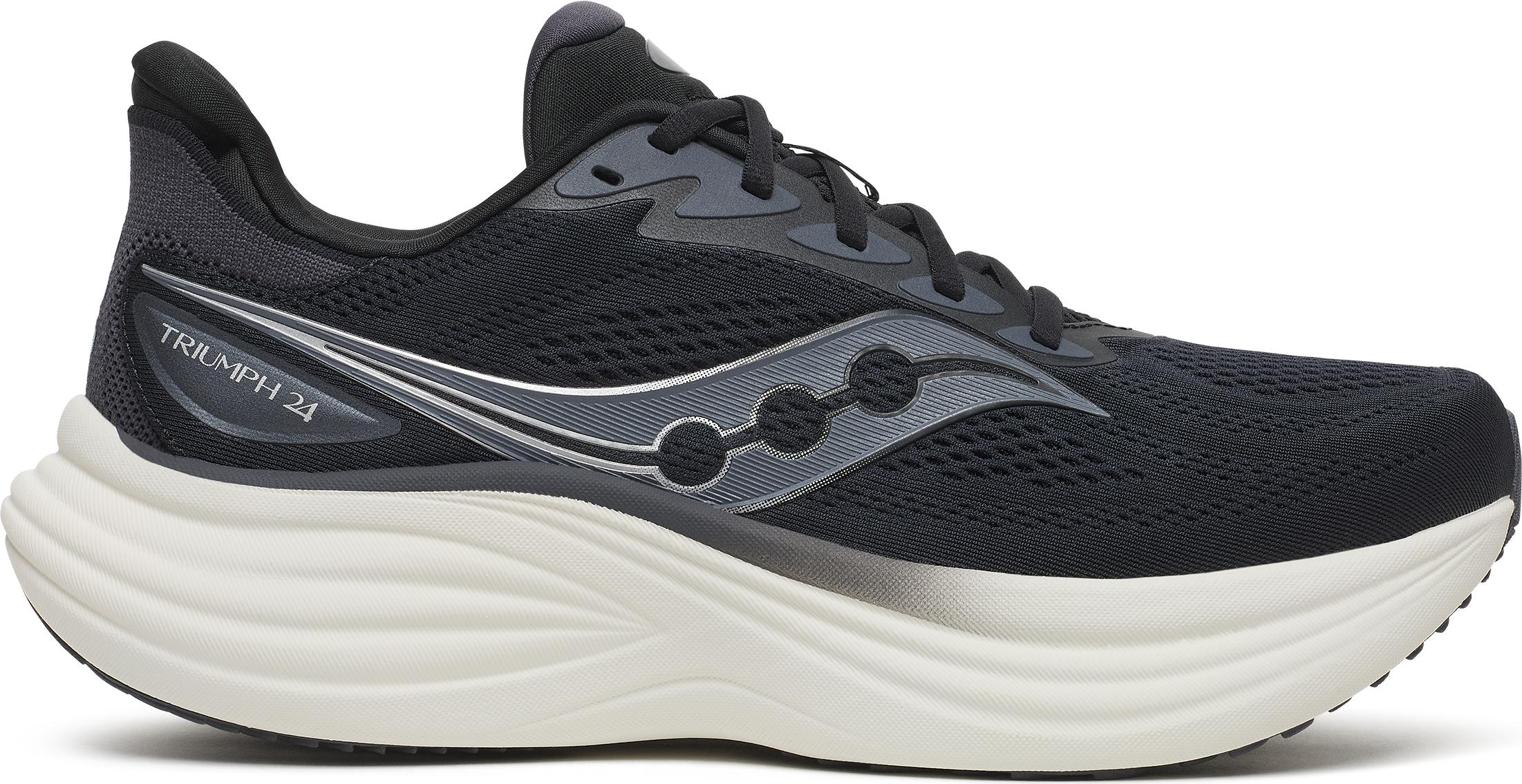 Saucony Men's Triumph 24 Wide Black/silver