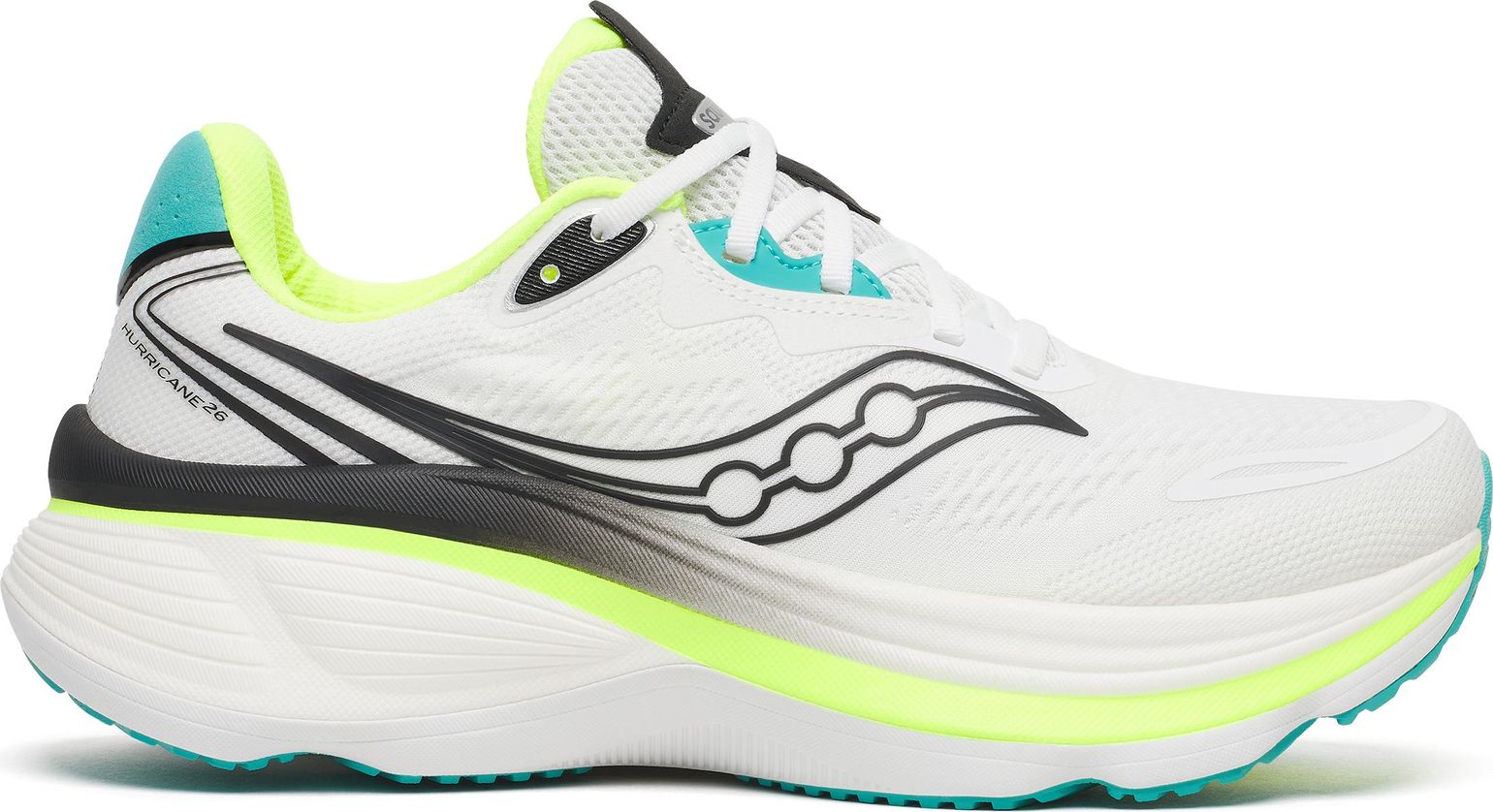 Saucony Men's Hurricane 26 White/citron