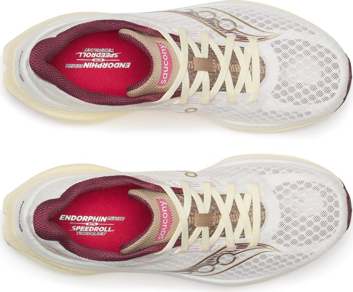 Saucony Women's Endorphin Speed 5 Ivory/maroon Saucony
