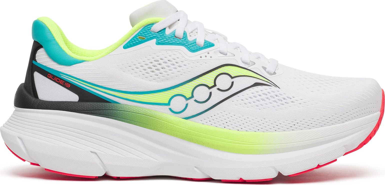 Saucony Men's Guide 19 White/citron
