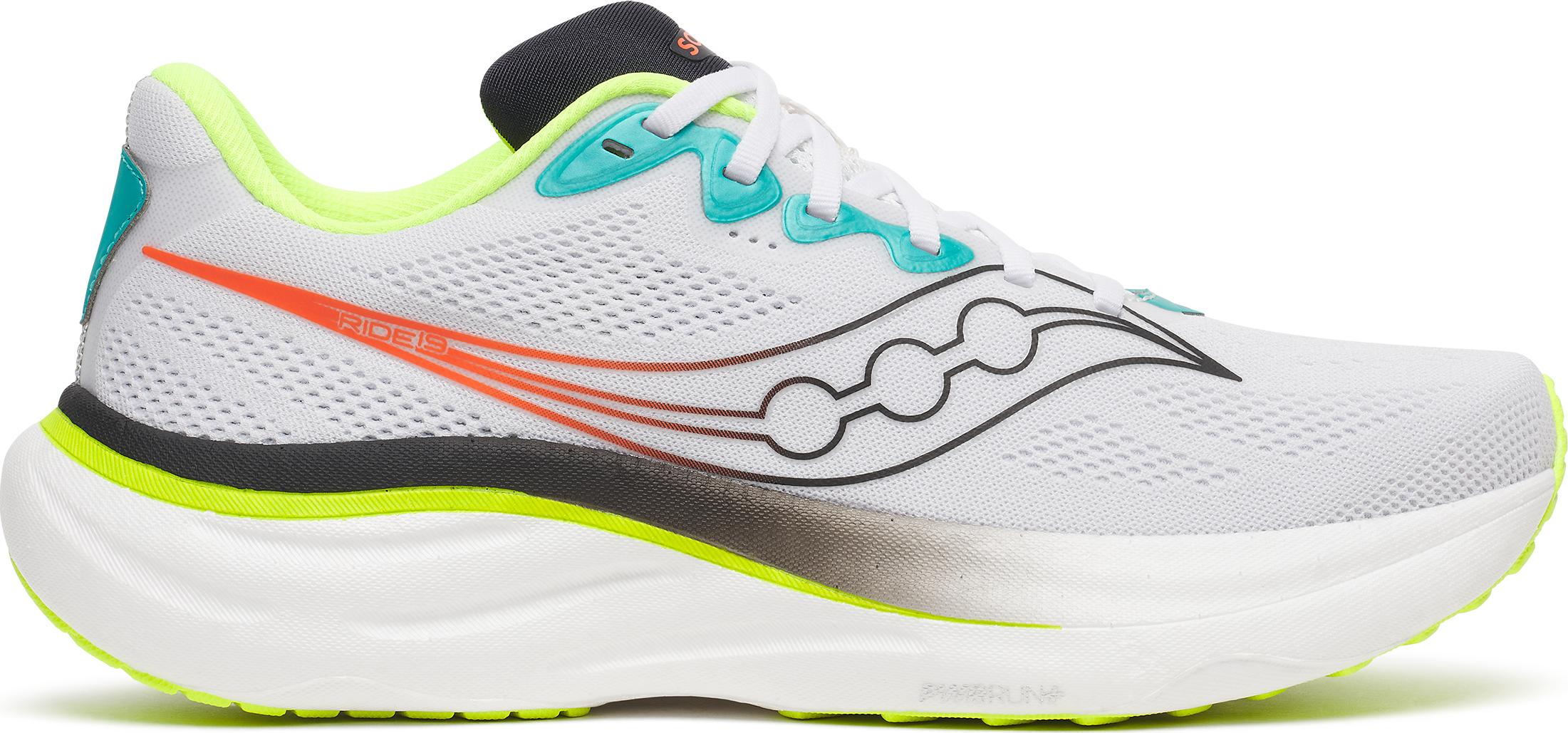 Saucony Men's Ride 19 White/citron