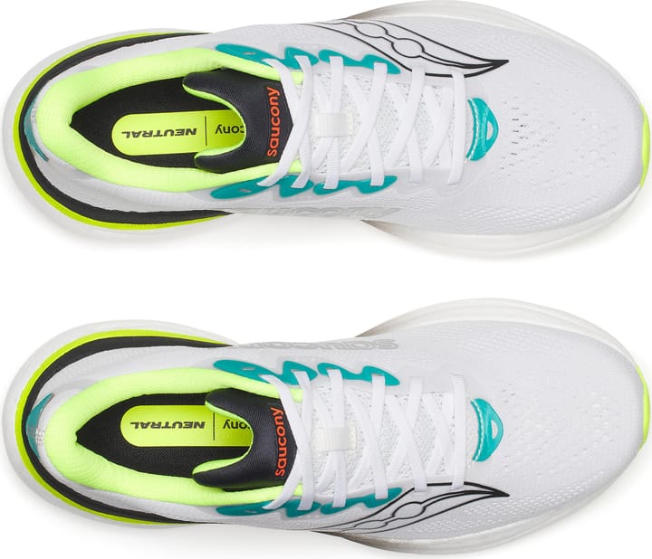 Saucony Men's Ride 19 White/citron Saucony