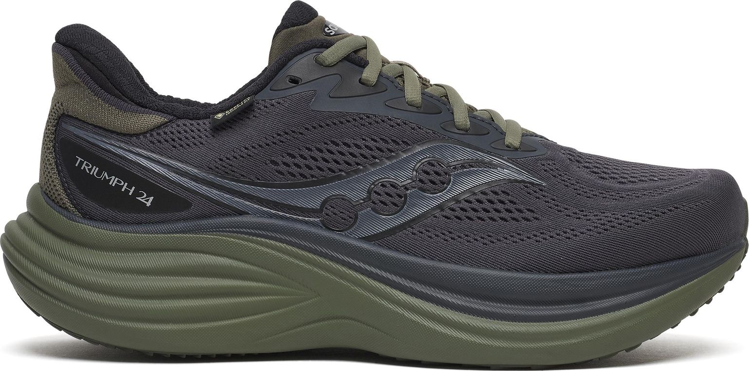 Saucony Men's Triumph 24 GORE-TEX Ebony/fatigue
