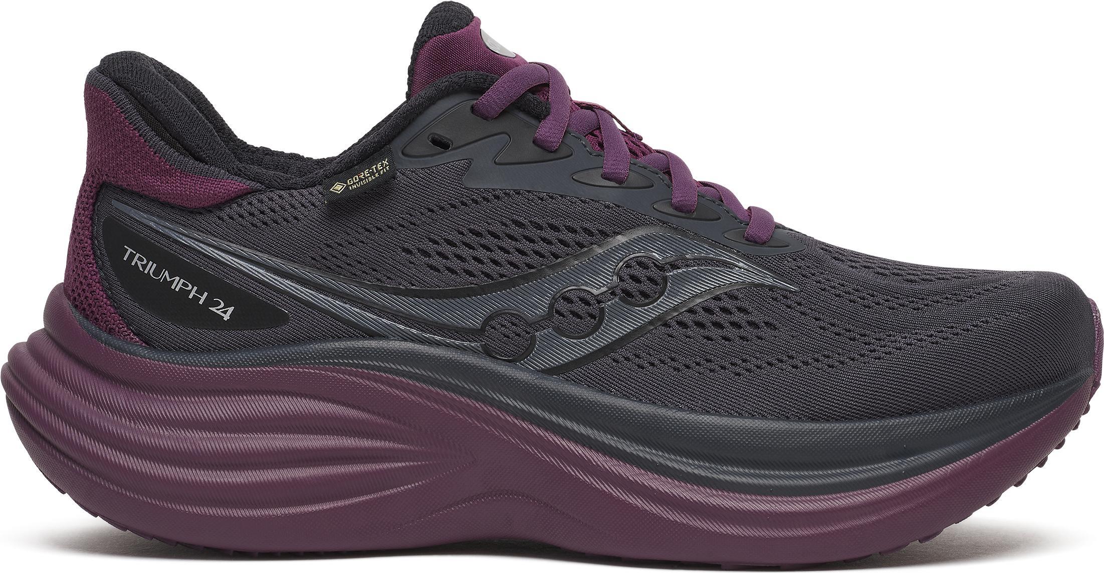 Saucony Women's Triumph 24 GORE-TEX Ebony/eggplant