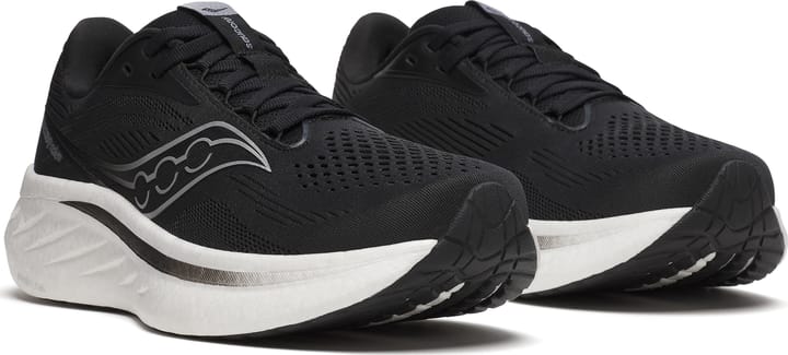 Saucony Women's Ride 18 Wide Black/white Saucony