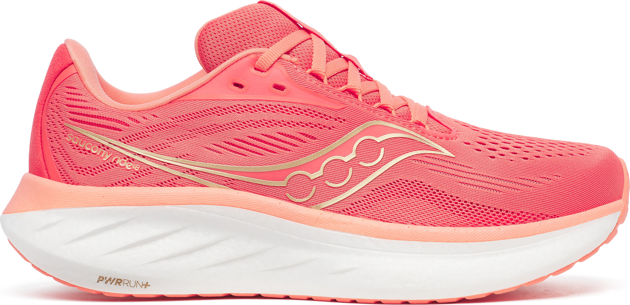 Saucony Women's Ride 18 Coral/salmon Løpesko 35.5