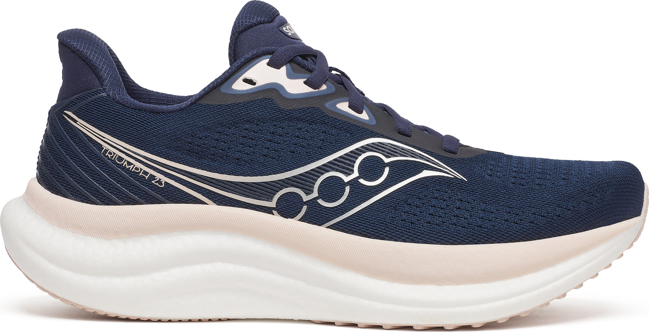 Saucony Women's Triumph 23 Navy/cameo Träningsskor 40