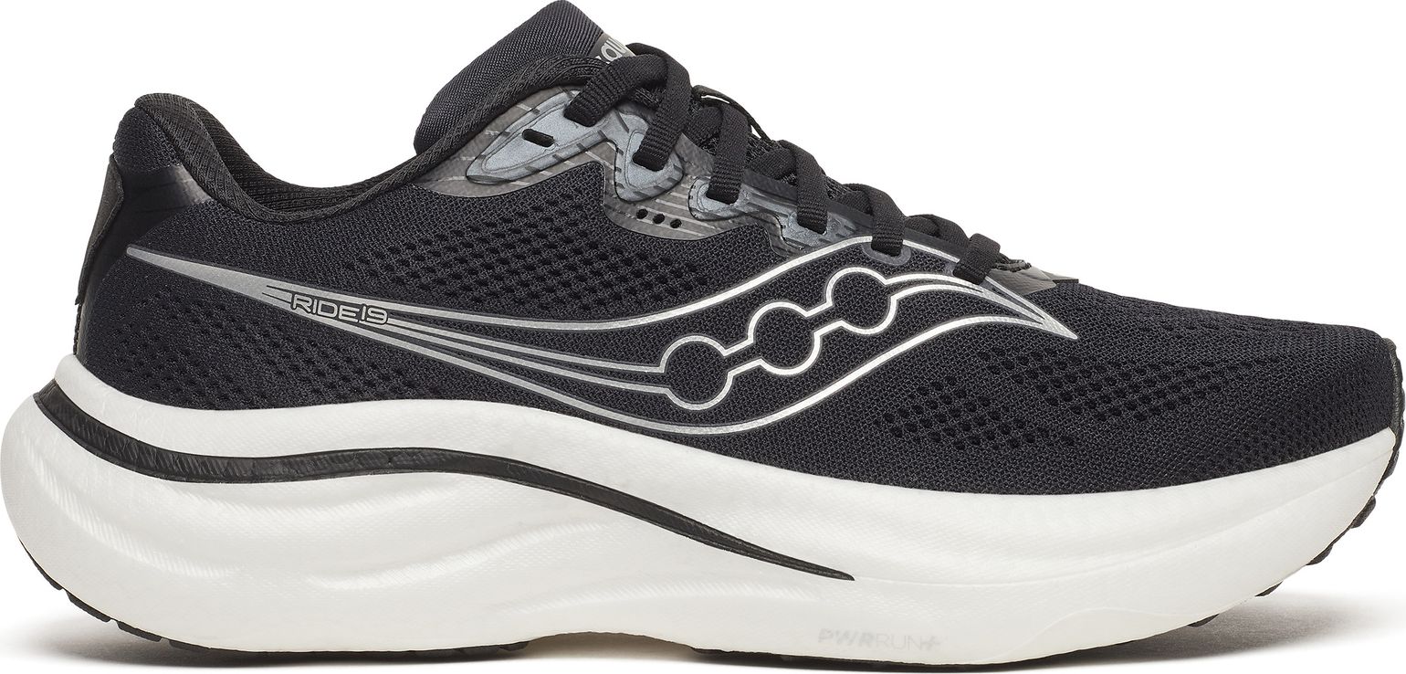 Saucony Women's Ride 19 Black/Silver
