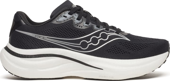 Saucony Women's Ride 19 Black/Silver Saucony