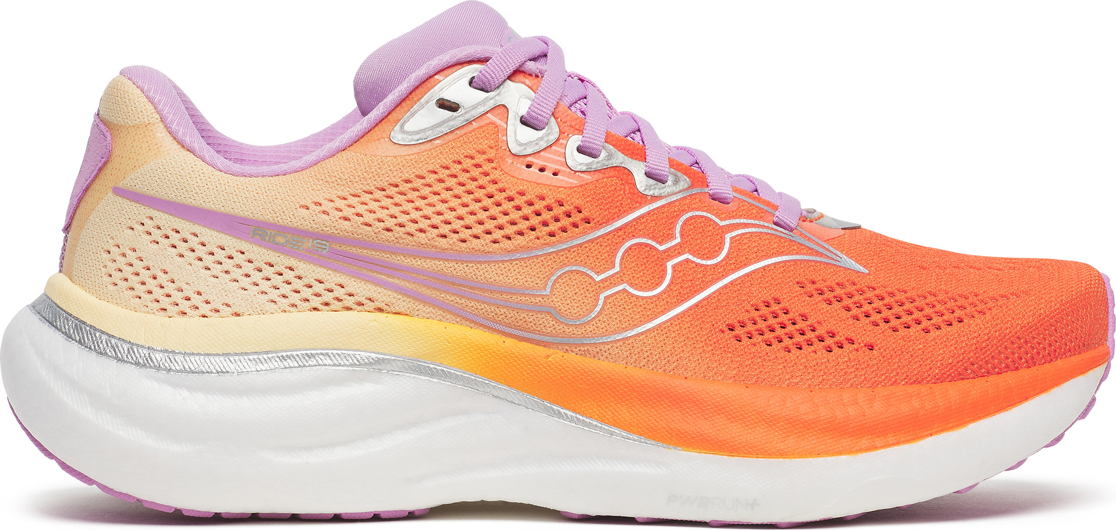 Saucony Women's Ride 19 Fire/Orchid