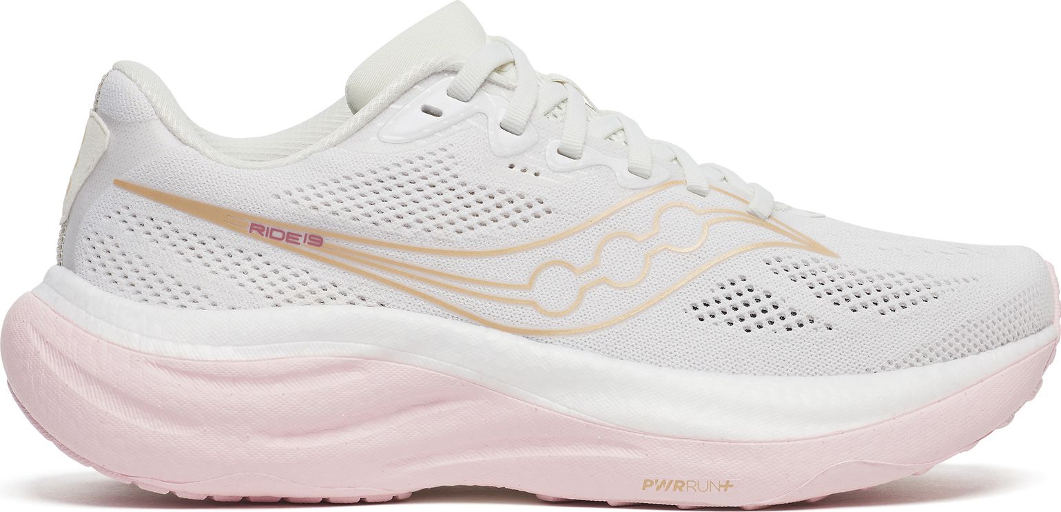 Saucony Women's Ride 19 White/Silk