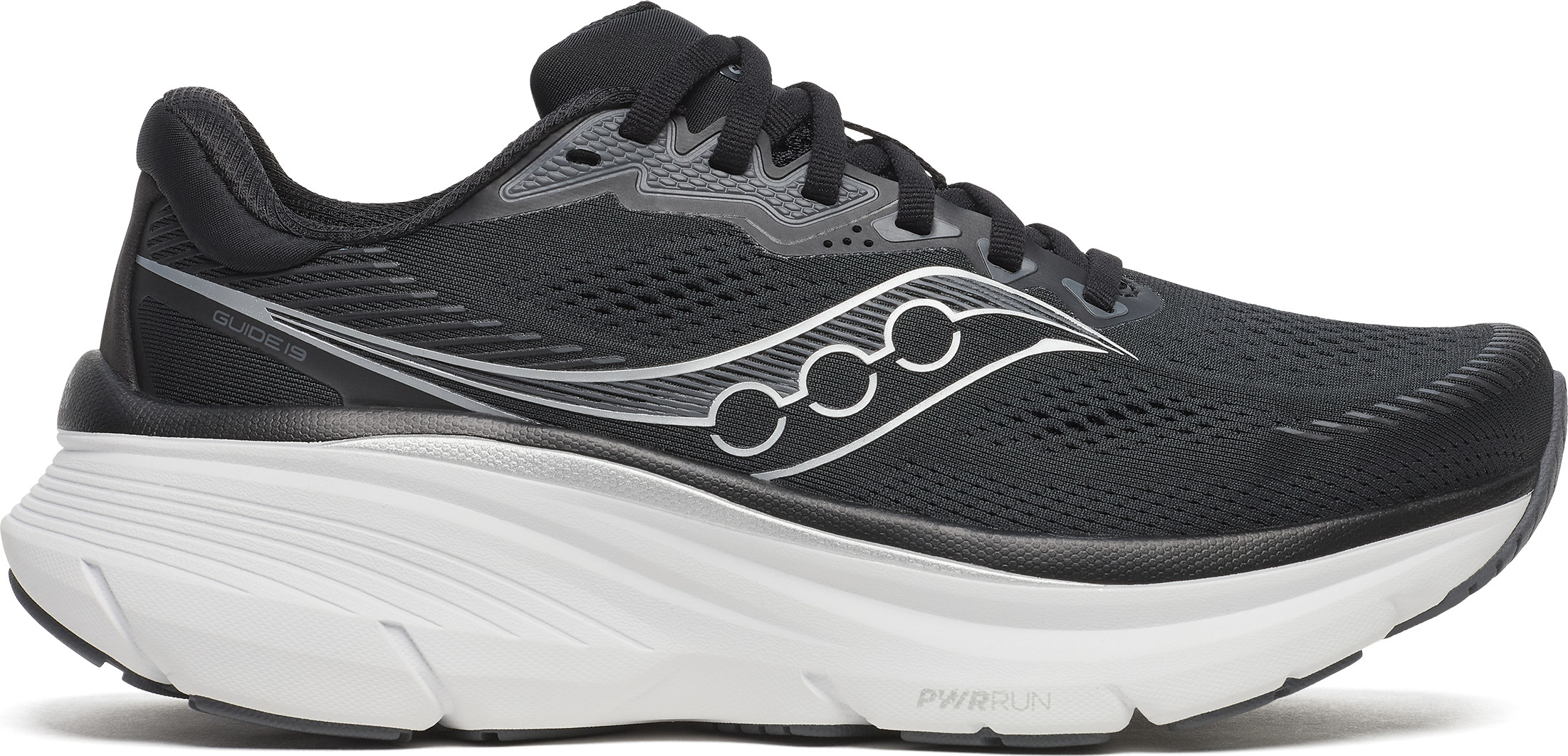Saucony Women's Guide 19 Wide Black/silver