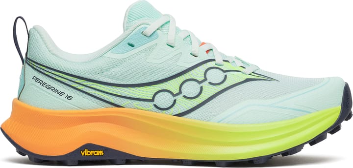Saucony Women's Peregrine 16 Aqua/citron Saucony