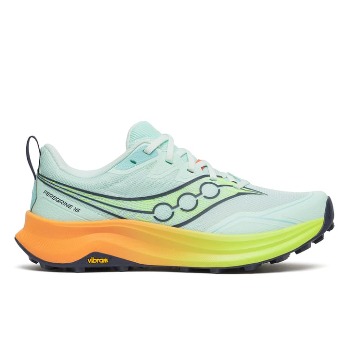 Saucony Women's Peregrine 16 Aqua/citron Saucony