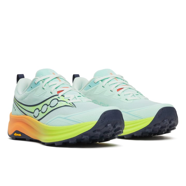 Saucony Women's Peregrine 16 Aqua/citron Saucony