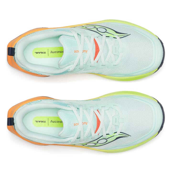 Saucony Women's Peregrine 16 Aqua/citron Saucony