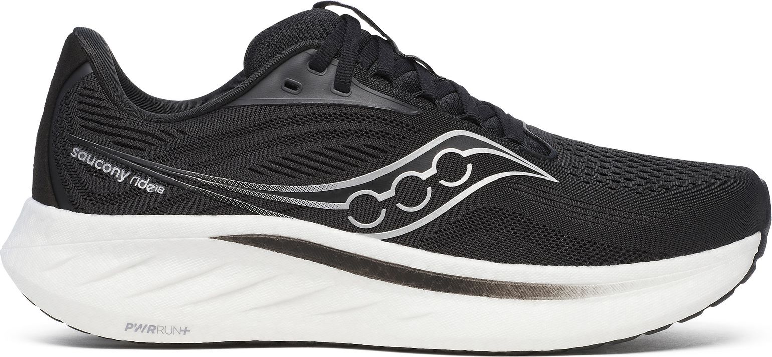Saucony Men's Ride 18 Black/white