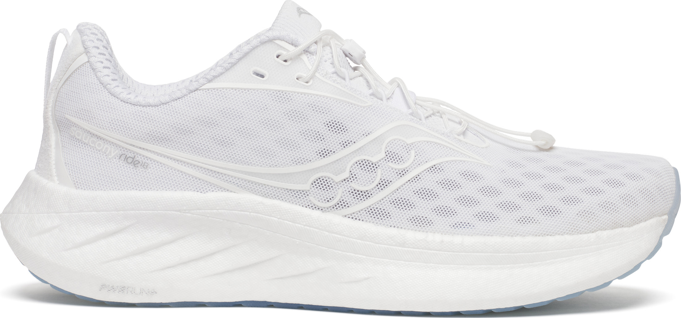 Saucony Men's Ride 18 Cool White Träningsskor 42.5