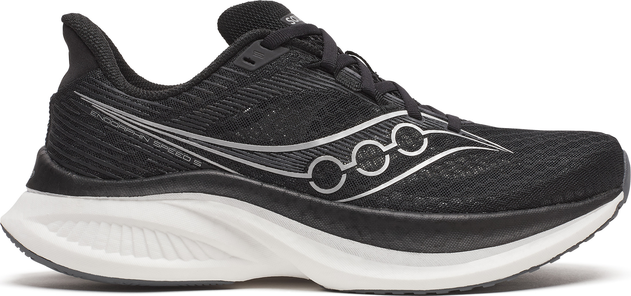 Saucony Men's Endorphin Speed 5 Black/White Løpesko 40.5