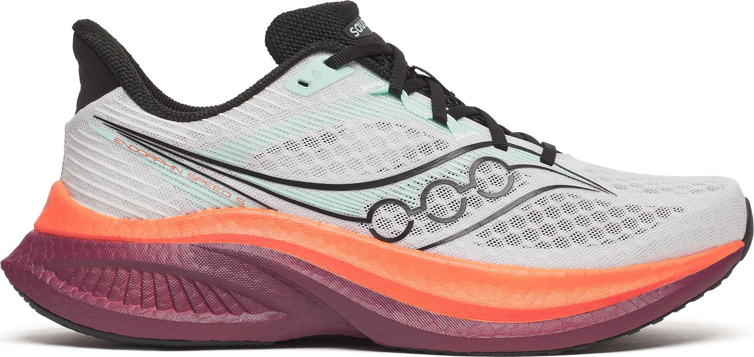 Saucony Men's Endorphin Speed 5 White/Crimson