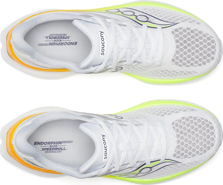 Saucony Men's Endorphin Speed 5 White/Citron Saucony Saucony Men's Endorphin Speed 5 White/Citron Saucony