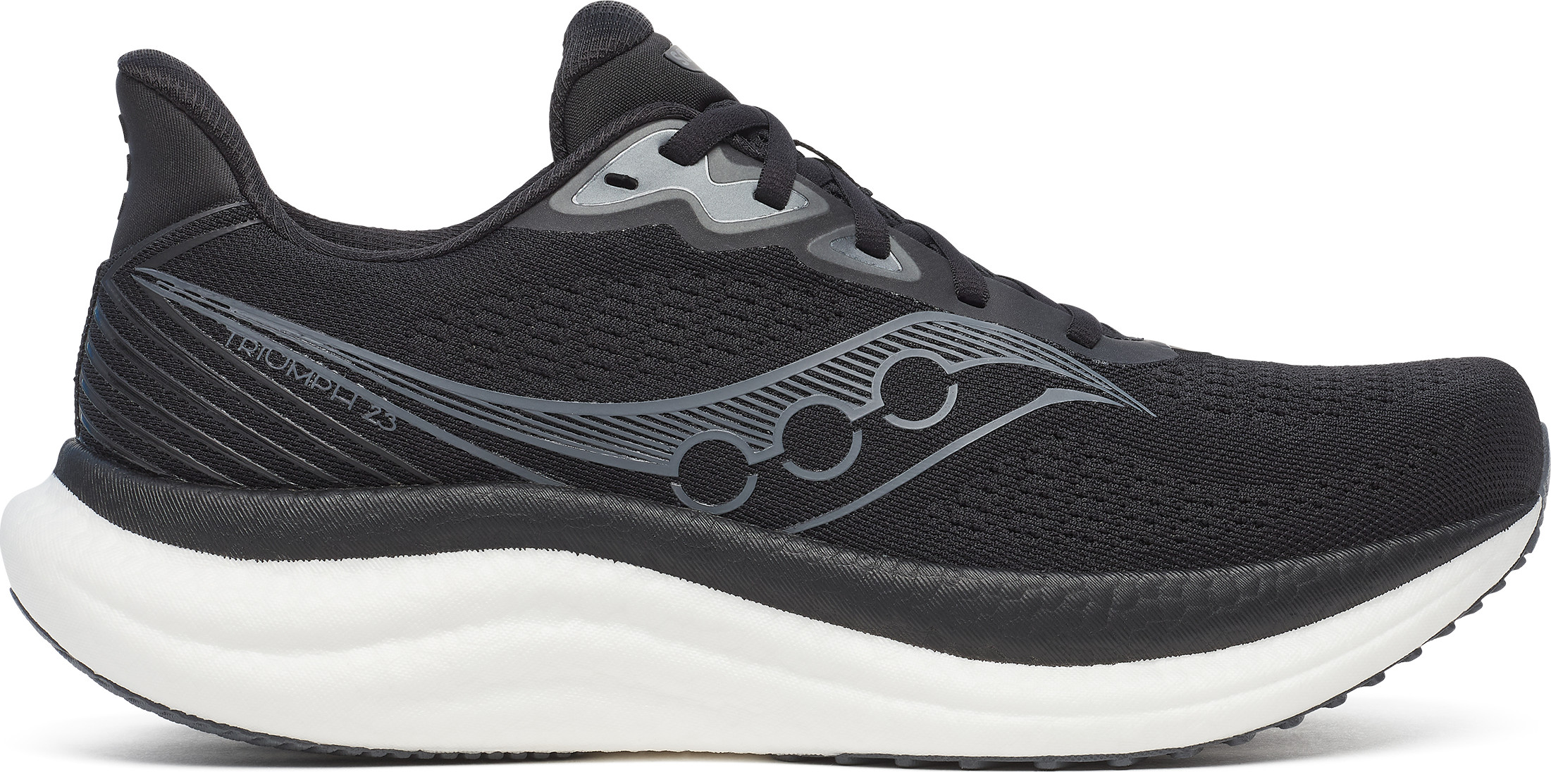 Saucony Men's Triumph 23 Black/white Träningsskor 40