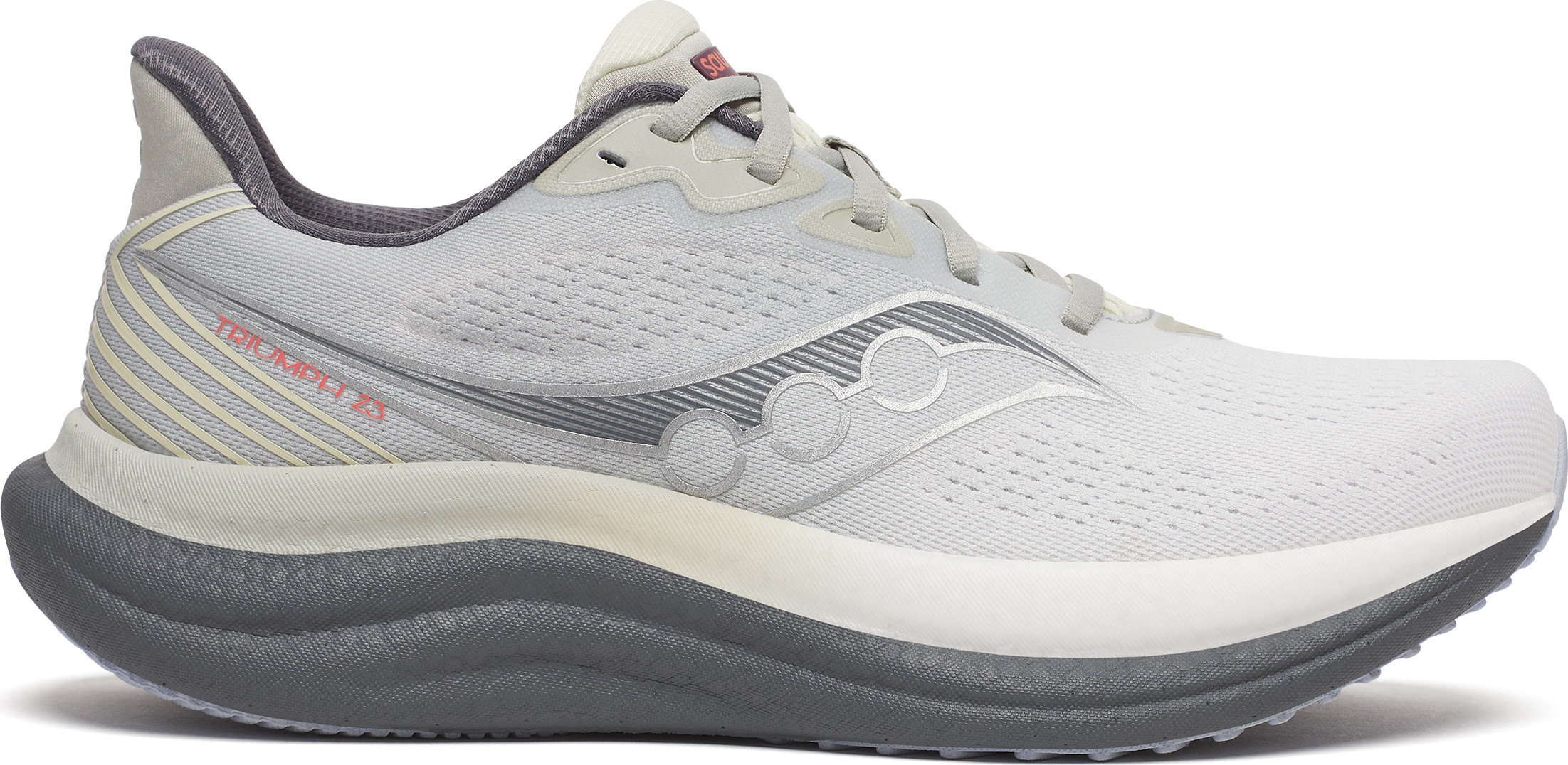 Saucony Men's Triumph 23 Wide Grey/shadow Løpesko 45