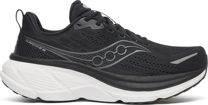 Saucony Men's Hurricane 25 Wide Black/white Saucony