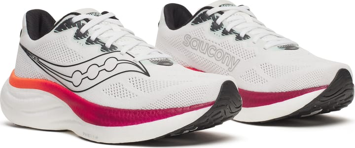 Saucony Men's Ride 19 White/Srimson Saucony