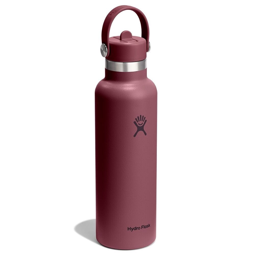 Hydro Flask 621ml Standard Flex Straw Cap Burgundy