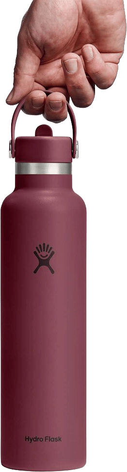 Hydro Flask 621ml Standard Flex Straw Cap Burgundy Hydro Flask
