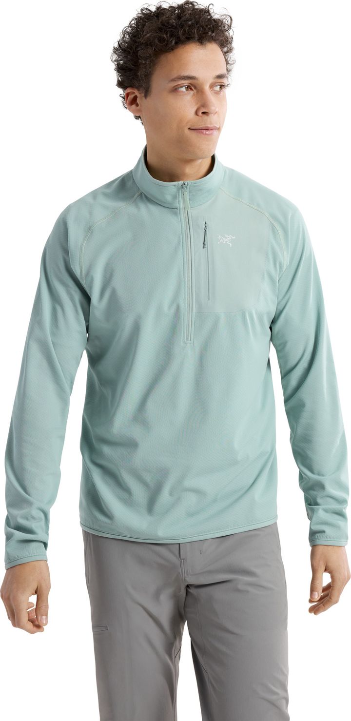 Arc'teryx Men's Delta 1/2 Zip Stone Green Arc'teryx