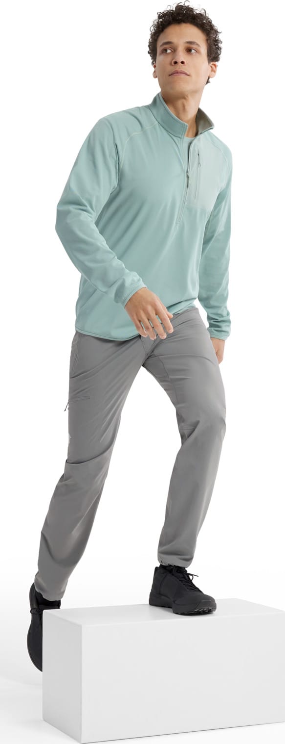 Arc'teryx Men's Delta 1/2 Zip Stone Green Arc'teryx