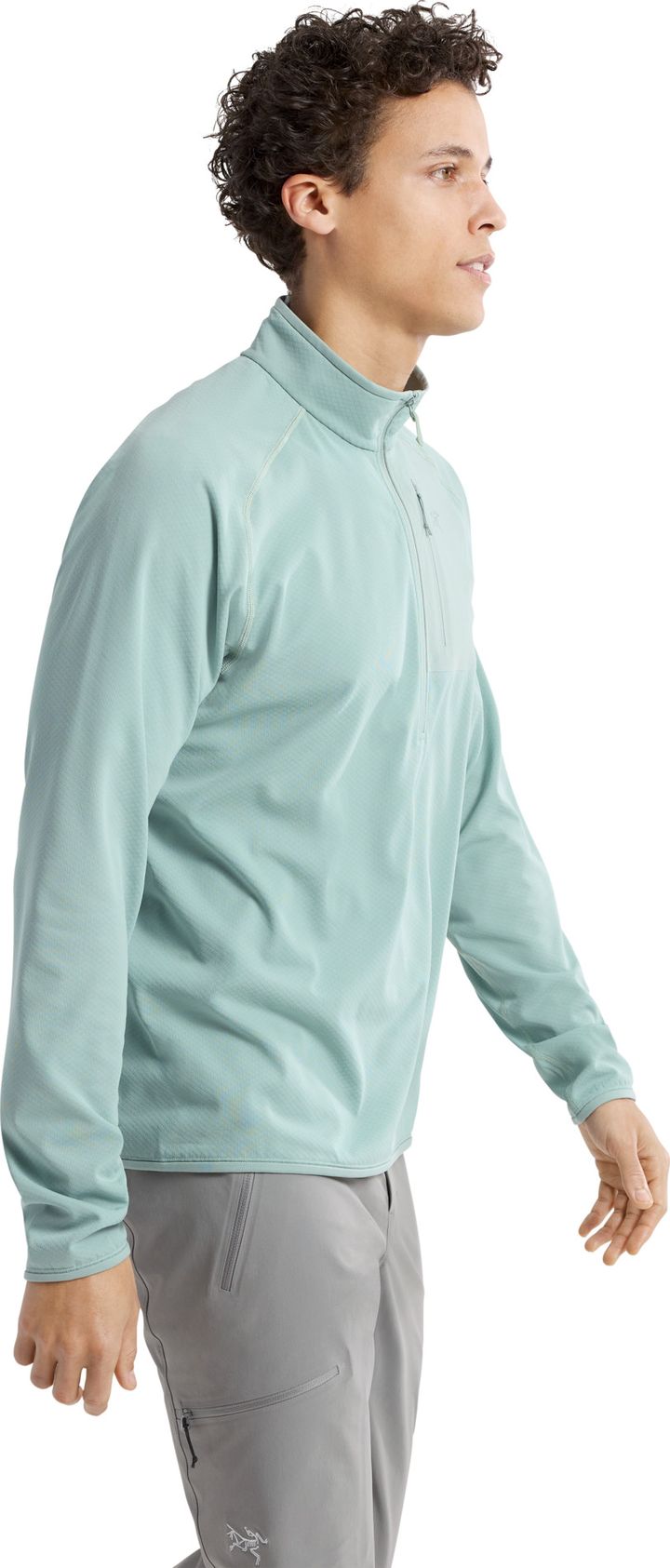 Arc'teryx Men's Delta 1/2 Zip Stone Green Arc'teryx