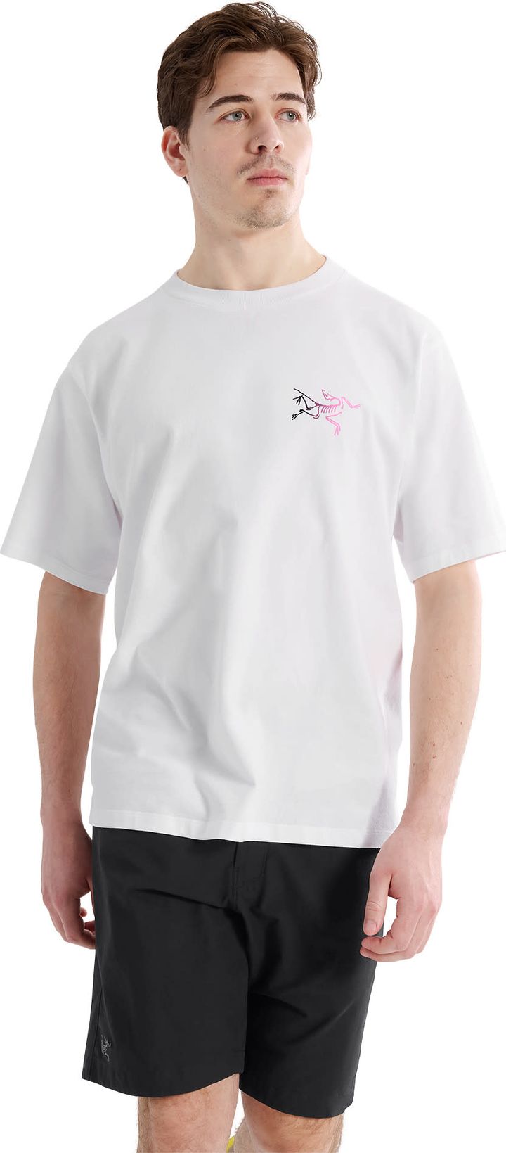 Arc'teryx Men's Kragg Cotton Logo Shortsleeve White Light / Soul Arc'teryx